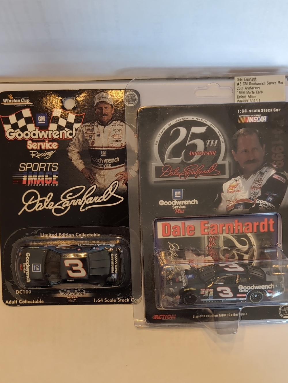 Dale Earnhardt Goodwrench #3 Black Die-Cast Car Set
